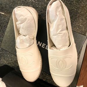White Chanel Espadrilles